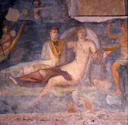 Detail eines Freskos
